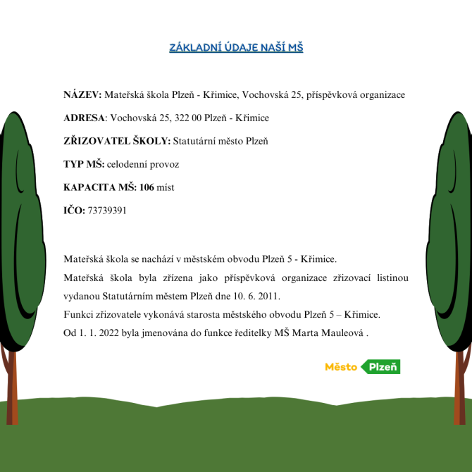 Kopie návrhu Webovky - základní údaje o MŠ
